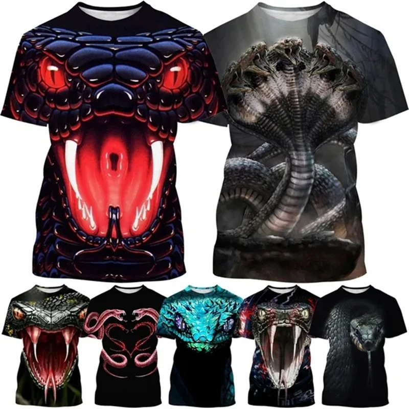 Summer New Personality Animal Snake Pattern 3D Printed T-shirt Unisex Casual Short-sleeved Hip-hop Cool Street Style T shirt Top
Summer New Personality Animal Snake Pattern 3D Printed T-shirt Unisex Casual Short-sleeved Hip-hop Cool Street Style T shirt Top