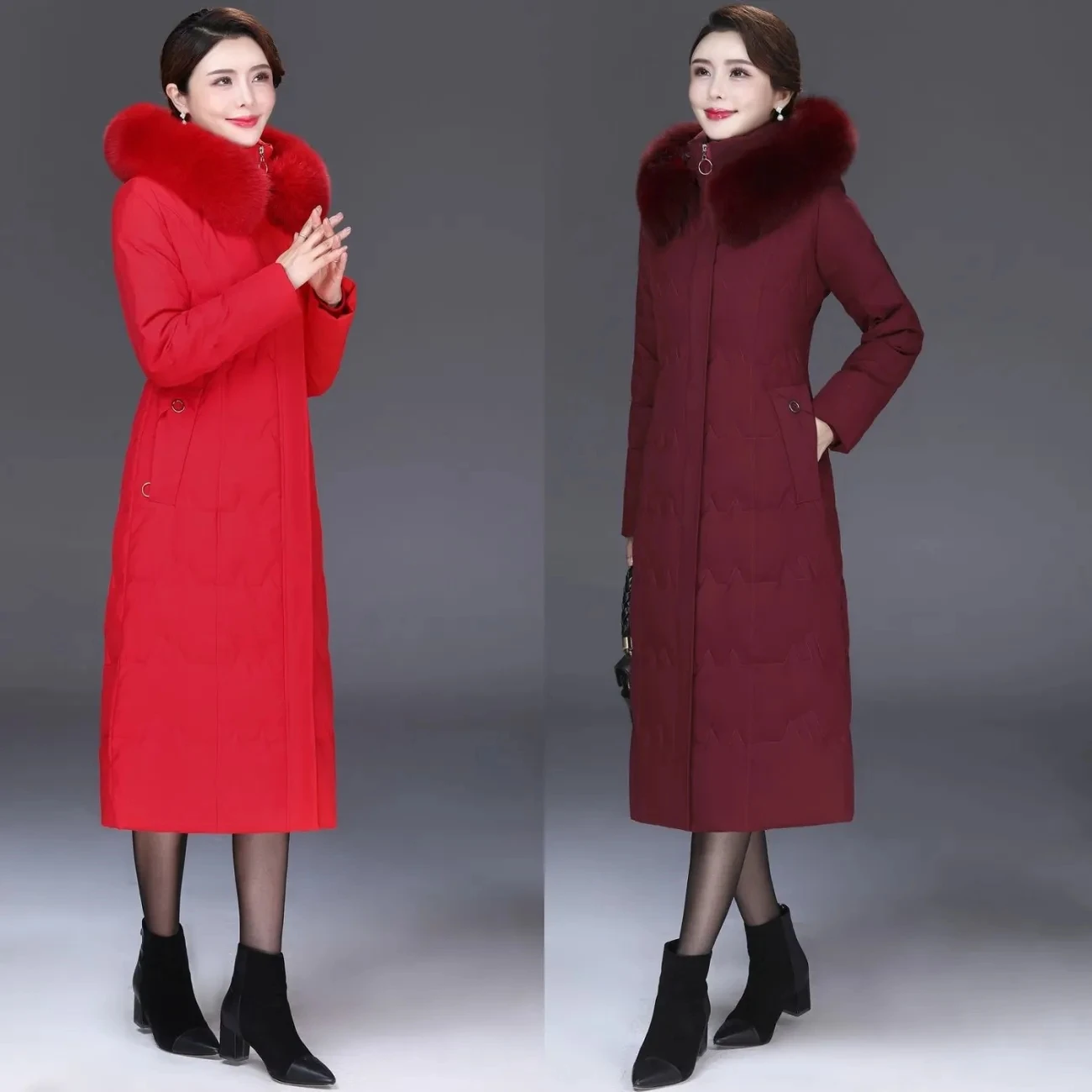 2022 Autumn Winter New Down Jacket Coat Womens Elegant Temperament White Duck Down Coat Large Size Long Hooded Fur Collar Parkas
2022 Autumn Winter New Down Jacket Coat Womens Elegant Temperament White Duck Down Coat Large Size Long Hooded Fur Collar Parkas