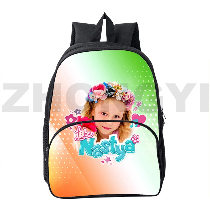 

Fashion Russia Like Nastya 3D Backpacks 12/16 Inch Kids Student School Supplies Cartoon Women Bags Kawaii Like Nastya Bookbag