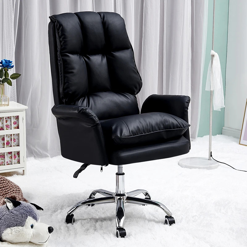 Luxury Leather Office Chair Swivel Back Cushion Home Mobile Ergonomic Chair Comfy Recliner Sillas De Oficina Office Furniture
Luxury Leather Office Chair Swivel Back Cushion Home Mobile Ergonomic Chair Comfy Recliner Sillas De Oficina Office Furniture