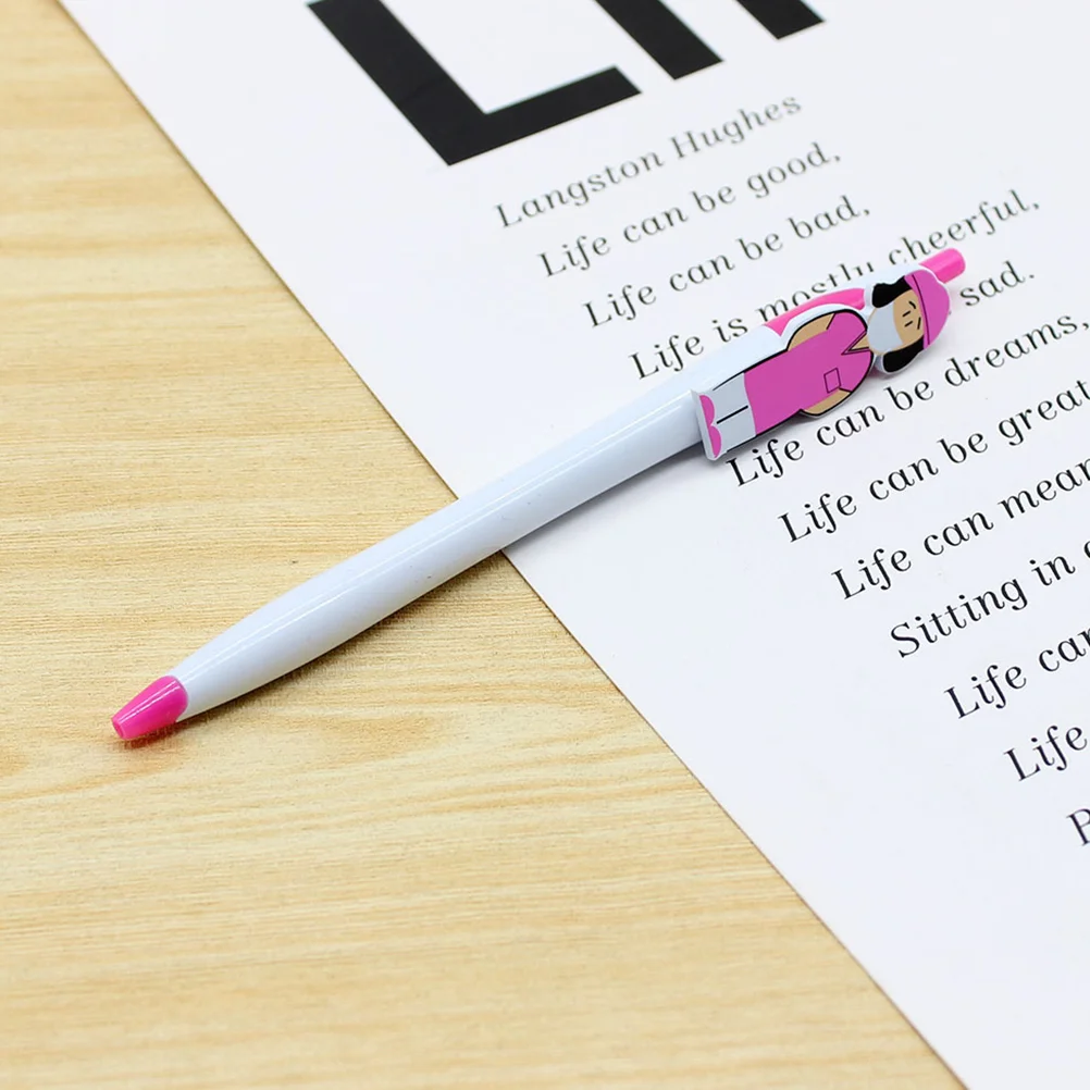 4Pcs Press-type Ballpoint Pen Cartoon Nurse Writing Pen Portable Ballpoint Pen Funny Writing Pen
4Pcs Press-type Ballpoint Pen Cartoon Nurse Writing Pen Portable Ballpoint Pen Funny Writing Pen