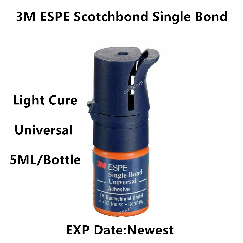 

5ML/Bottle 3M ESPE Scotchbond Single Bond Dental Universal Adhesive Light-Cure Composite Resin Bonding Agent Teeth Glue