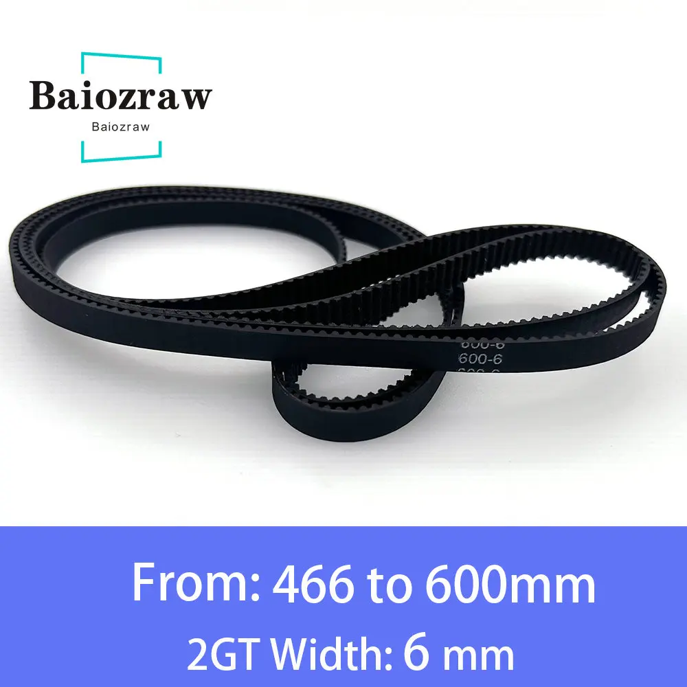 3D Printer Parts GT2 6mm Closed Loop Rubber Timing Belt 466 468 480 484 488 494 500 520 524 528 540 550 570 586 600mm 2GT 1pcs
3D Printer Parts GT2 6mm Closed Loop Rubber Timing Belt 466 468 480 484 488 494 500 520 524 528 540 550 570 586 600mm 2GT 1pcs