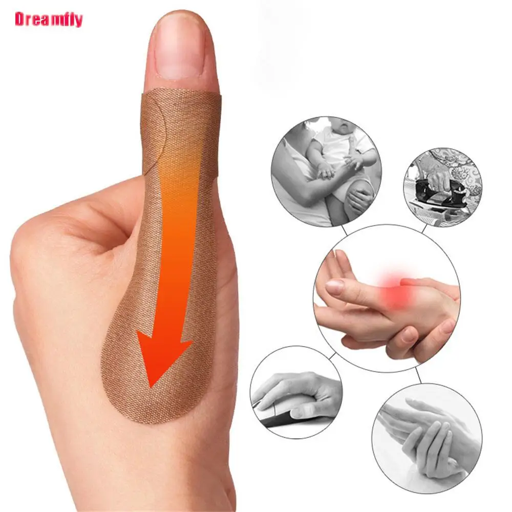 

10PCS Hand Wrist Tendon Sheath Patches For Thumb Finger Protector Brace Big Toe Hallux Valgus Corrector Orthotics Pain Relief