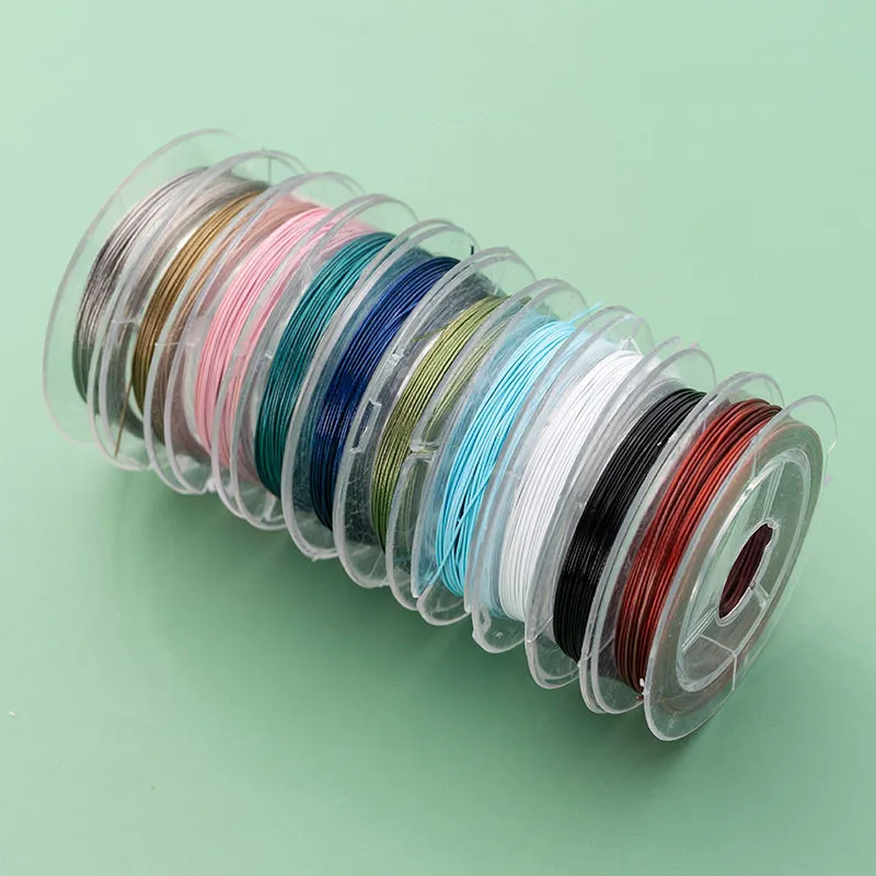0.38mm Colorful Stainless Steel Beaded Wire Beading Bracelet Wire Rope For DIY Making Jewelry Finding Accessories Wholesale
0.38mm Colorful Stainless Steel Beaded Wire Beading Bracelet Wire Rope For DIY Making Jewelry Finding Accessories Wholesale