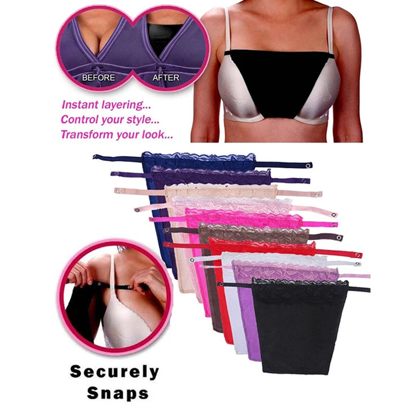 Details of Lace Privacy Cleavage Cover Invisible Bra Anti Peep-lace tube bra  cloth-ONE SIZE FITS ALL