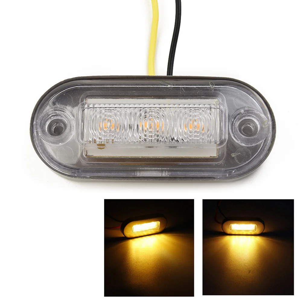 2pcs 3 LED Clear Marker Light Waterproof Yacht Marine Boat Cabin Deck Lamp Courtesy Lights Turn Signal Rear Tail Indicator Light
2pcs 3 LED Clear Marker Light Waterproof Yacht Marine Boat Cabin Deck Lamp Courtesy Lights Turn Signal Rear Tail Indicator Light