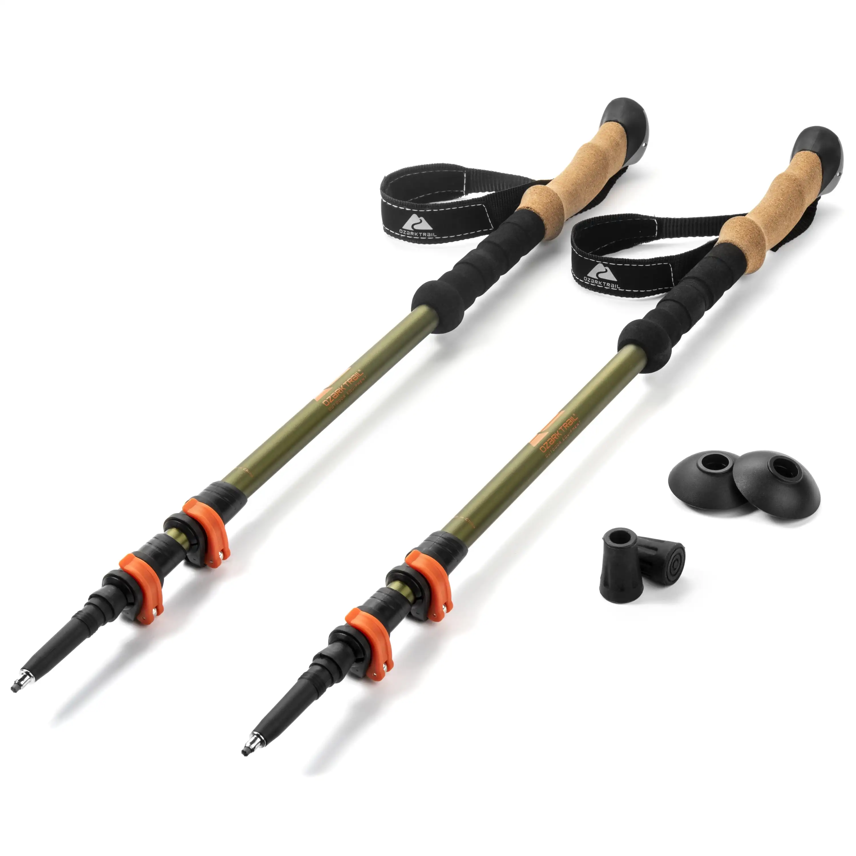 Ozark Trail Brand Aluminum Adjustable Quick Lock Trekking Poles Cork Grip, 2 Poles
Ozark Trail Brand Aluminum Adjustable Quick Lock Trekking Poles Cork Grip, 2 Poles