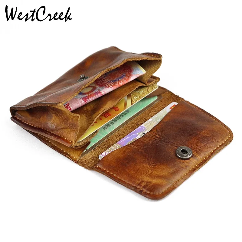 WESTCREEK Brand Cow Leather Women Card Holder Vintage Credit Card Bag Genuine Leather Men Coin Purse Small Wallet for Male
WESTCREEK Brand Cow Leather Women Card Holder Vintage Credit Card Bag Genuine Leather Men Coin Purse Small Wallet for Male