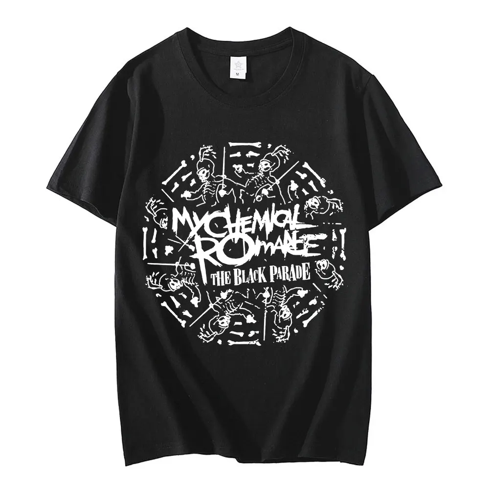Rock Band My Chemical Romance T Shirt Men's Women's Cotton Short Sleeve T-shirts The Black Parade March Graphics Tees Streetwear
Rock Band My Chemical Romance T Shirt Men's Women's Cotton Short Sleeve T-shirts The Black Parade March Graphics Tees Streetwear