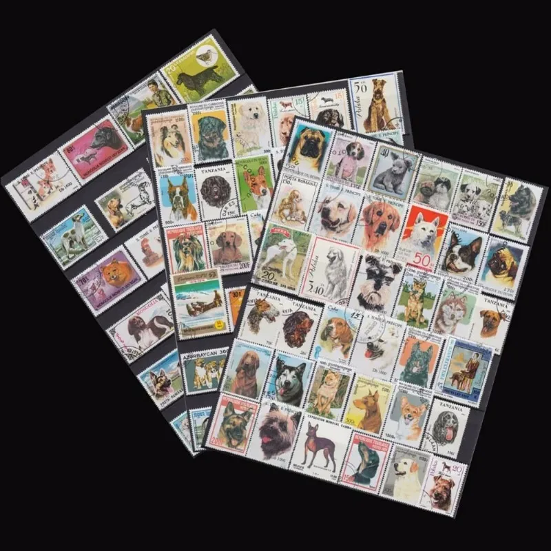 

250 PCS / Lot,Topic Dog,Different Dog Post Stamps From Word,No Repeat,Used with Post Mark,Good Condition Collection