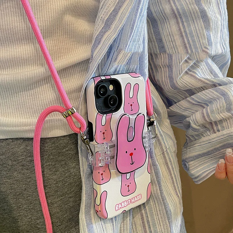 Ins Pink Rabbit Suitable for Apple 14promax Phone Case Lanyard Back Clip IPhone 13 Pro Female 11/11 Pro Crossbody 12/12 Promax
Ins Pink Rabbit Suitable for Apple 14promax Phone Case Lanyard Back Clip IPhone 13 Pro Female 11/11 Pro Crossbody 12/12 Promax