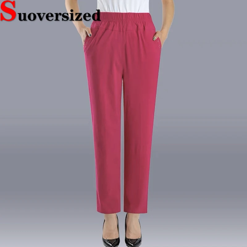 Baggy Oversized 5xl Women Ankle-length Pants Spring Summer Thin Candy Colors Casual Pantalones High Waist Basic Mom's Trousers
Baggy Oversized 5xl Women Ankle-length Pants Spring Summer Thin Candy Colors Casual Pantalones High Waist Basic Mom's Trousers