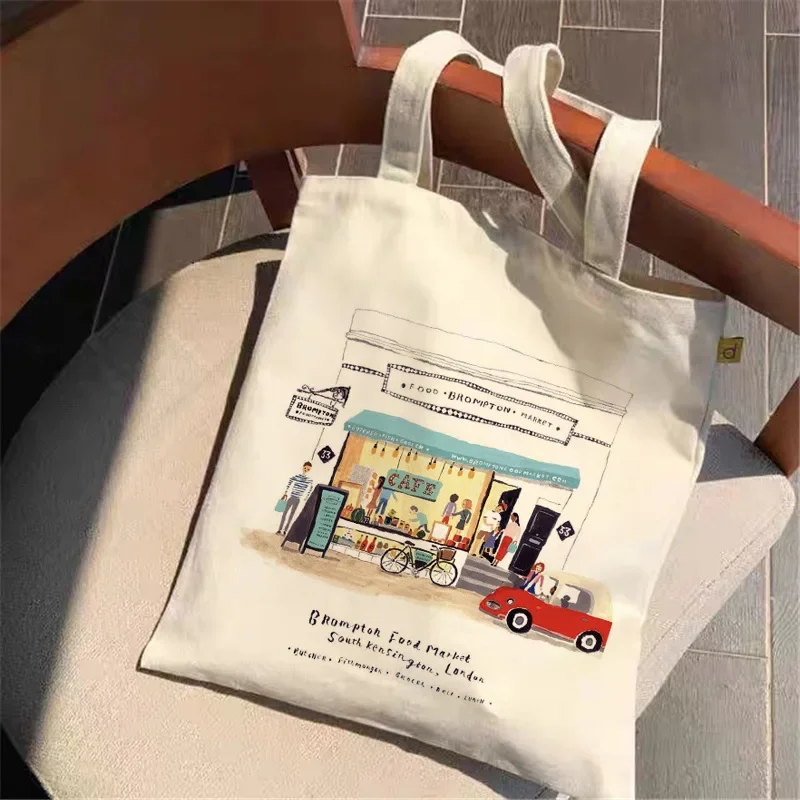 Women Men Leisure Style Reusable Foldable Shopping Bags Cute Ice Cream Drink Cake Printed Tote Bags Large Capacity Travel Bag
Women Men Leisure Style Reusable Foldable Shopping Bags Cute Ice Cream Drink Cake Printed Tote Bags Large Capacity Travel Bag