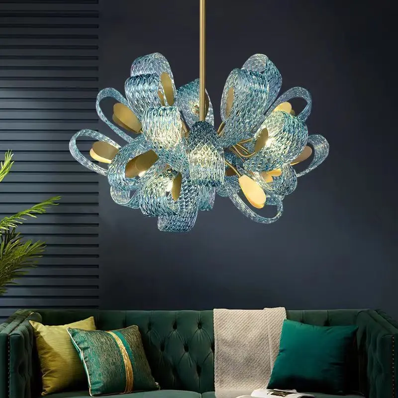 Modern LED Art Deco Blue Peacock Leaf Copper Lamparas De Techo 2023 New Ceiling Chandelier Lustre For Living Room Staircase Lamp
Modern LED Art Deco Blue Peacock Leaf Copper Lamparas De Techo 2023 New Ceiling Chandelier Lustre For Living Room Staircase Lamp