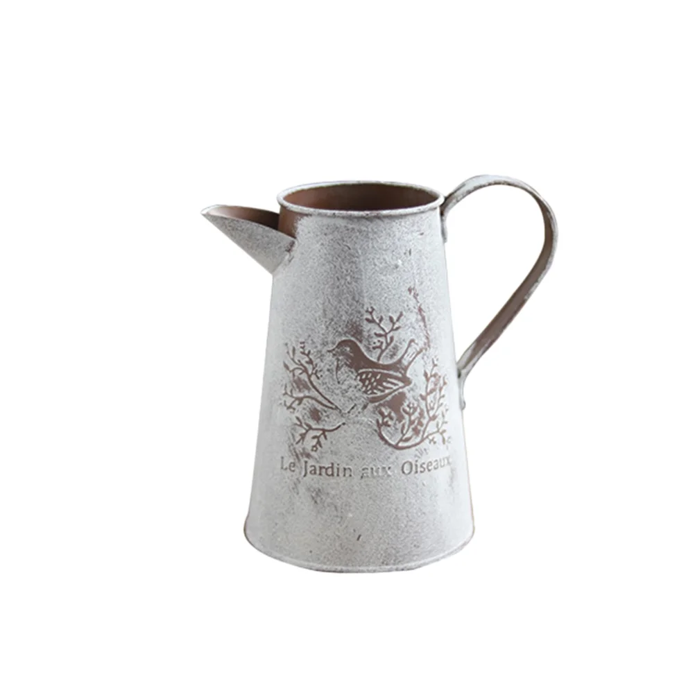 Vintage Flower Bucket Flower Jug Pot Desktop Farmhouse Flower Vase Patio Garden Flower Container 11x11x17cm
Vintage Flower Bucket Flower Jug Pot Desktop Farmhouse Flower Vase Patio Garden Flower Container 11x11x17cm