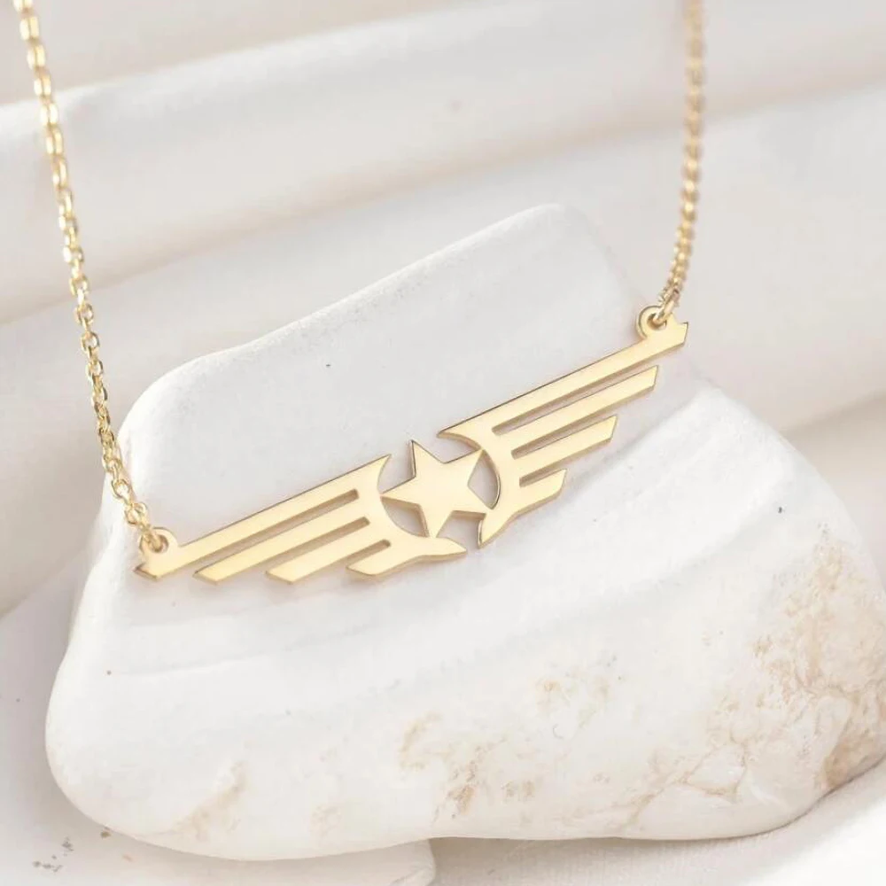 Custom Pilot Wife Necklace, Aviation Stainless Steel Necklace, Hostess Pendant Great Gift,
Custom Pilot Wife Necklace, Aviation Stainless Steel Necklace, Hostess Pendant Great Gift,