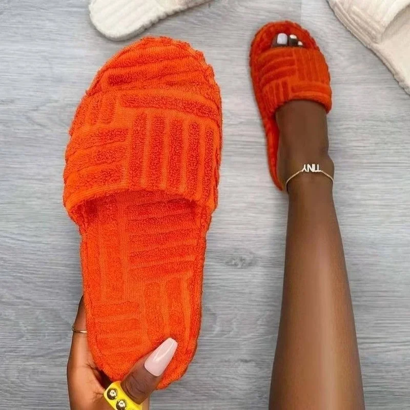 Luxury Brand Peep Toe Thick Sole Women Slippers Green Corduroy Flat Outwear Ladies Slides Summer Autumn Runway Flip Flops Women
Luxury Brand Peep Toe Thick Sole Women Slippers Green Corduroy Flat Outwear Ladies Slides Summer Autumn Runway Flip Flops Women