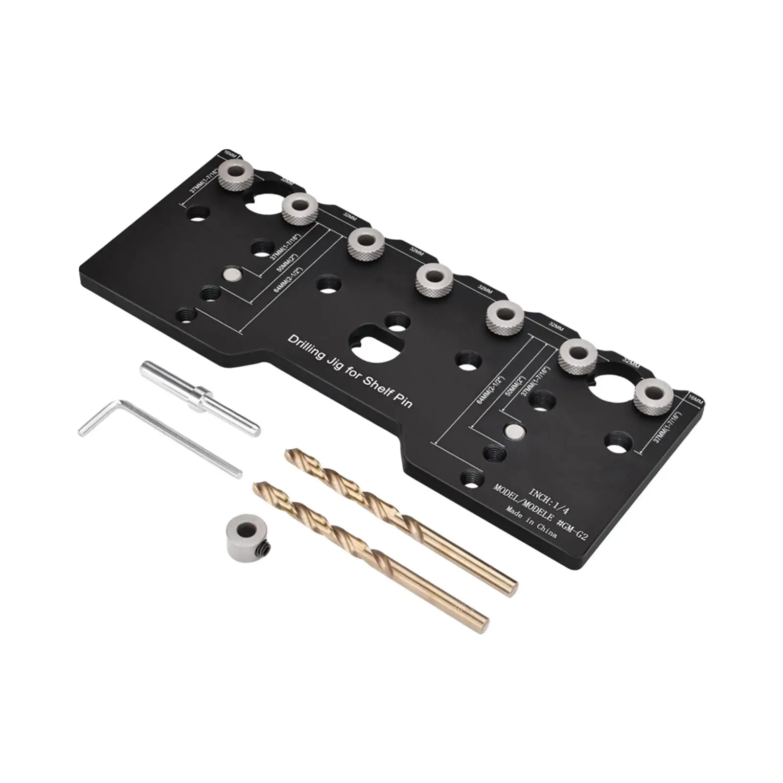 1/4 inch Shelf Pin Jig Cabinet Template Tool Hardware Doweling Jig Woodworking Tool Metal for Professionals Multipurpose Durable
1/4 inch Shelf Pin Jig Cabinet Template Tool Hardware Doweling Jig Woodworking Tool Metal for Professionals Multipurpose Durable