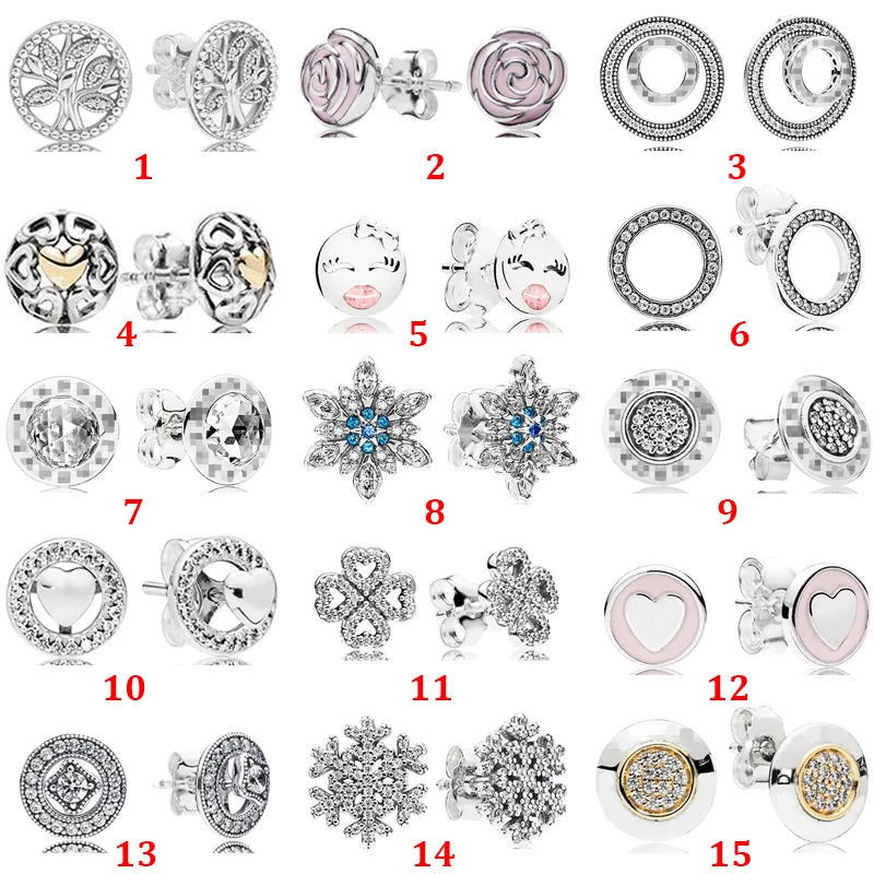 S925 Sterling Silver Eternal Logo Family Tree Earrings Snowflake Clover Earrings Suitable for Original Bracelets, Jewelry Gifts 
S925 Sterling Silver Eternal Logo Family Tree Earrings Snowflake Clover Earrings Suitable for Original Bracelets, Jewelry Gifts