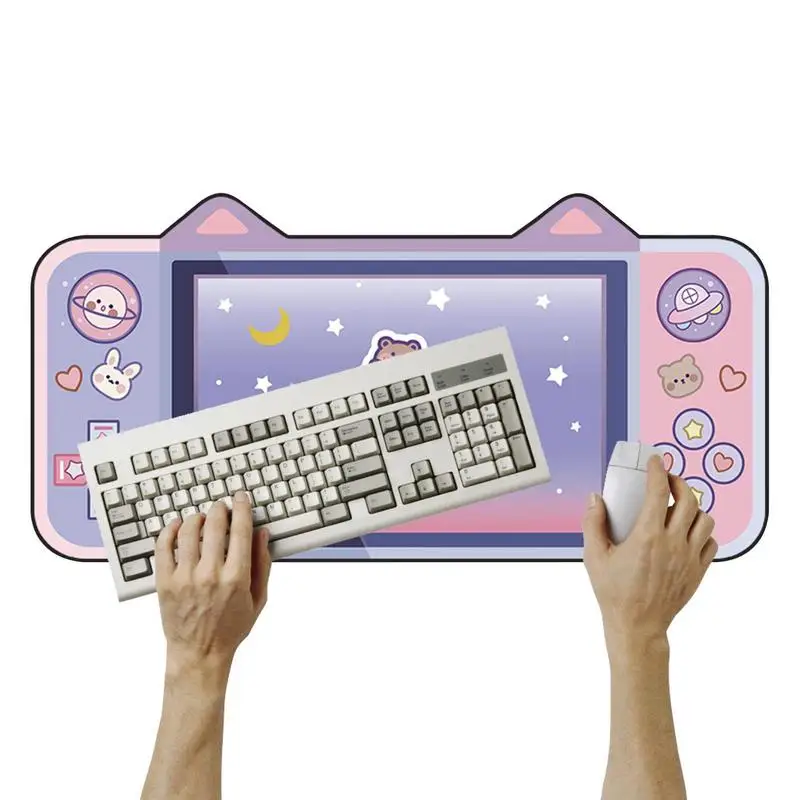Mouse Pad Large Mouse Pad Cute Cartoon Ears Pink Desk Mat Water-Proof Nonslip Laptop Desk Mats Office Desk Decoration Table Mat
Mouse Pad Large Mouse Pad Cute Cartoon Ears Pink Desk Mat Water-Proof Nonslip Laptop Desk Mats Office Desk Decoration Table Mat