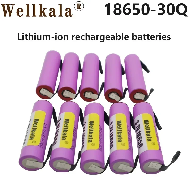 Aviation Arrival 18650 Battery 30Q 30A Discharge Li-ion 3.7V Rechargeable Solder Pad Charger for Flashlights, Alarms, Etc
Aviation Arrival 18650 Battery 30Q 30A Discharge Li-ion 3.7V Rechargeable Solder Pad Charger for Flashlights, Alarms, Etc