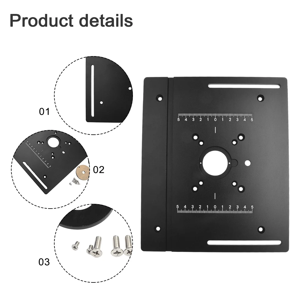 240mm*200mm Router Table Insert Plate Aluminum Alloy Plate For Electric Trimming And Engraving Machine Power Tool Accessories
240mm*200mm Router Table Insert Plate Aluminum Alloy Plate For Electric Trimming And Engraving Machine Power Tool Accessories