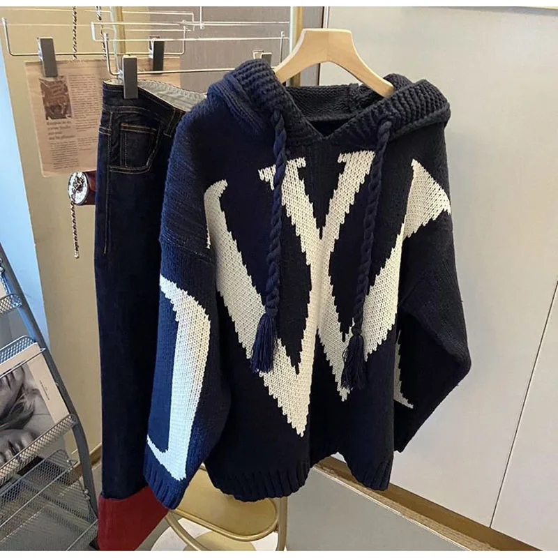 Spring 2023 BF Chic Korea loose Casual Knitted Cardigan Women Fashion Hooded Sweater Korean Long Sleeve Knitwear Tops
Spring 2023 BF Chic Korea loose Casual Knitted Cardigan Women Fashion Hooded Sweater Korean Long Sleeve Knitwear Tops