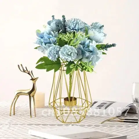 Artificial Flowers Peony Hydrangea Fake Flowers Living Room Bedroom Home Accessories Party Wedding Decoration Bouquet 9 Heads
Artificial Flowers Peony Hydrangea Fake Flowers Living Room Bedroom Home Accessories Party Wedding Decoration Bouquet 9 Heads