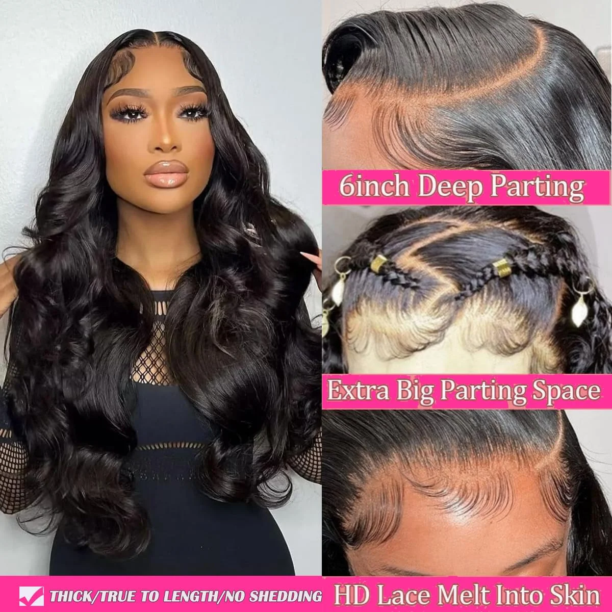 13x6 HD Transparent Lace Front Human Hair Wigs Body Wave Lace Front Wig 13x6 Lace Frontal Wig Brazilian Top 10A Human Hair Wig
13x6 HD Transparent Lace Front Human Hair Wigs Body Wave Lace Front Wig 13x6 Lace Frontal Wig Brazilian Top 10A Human Hair Wig