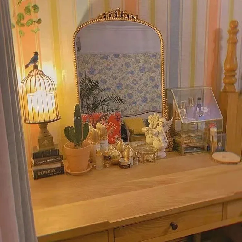 Bedroom Cute Mirror Vintage Frame Irregular Floor Art Girls Portable Living Room Mirrors Display Espelhos Standing Decorations
Bedroom Cute Mirror Vintage Frame Irregular Floor Art Girls Portable Living Room Mirrors Display Espelhos Standing Decorations