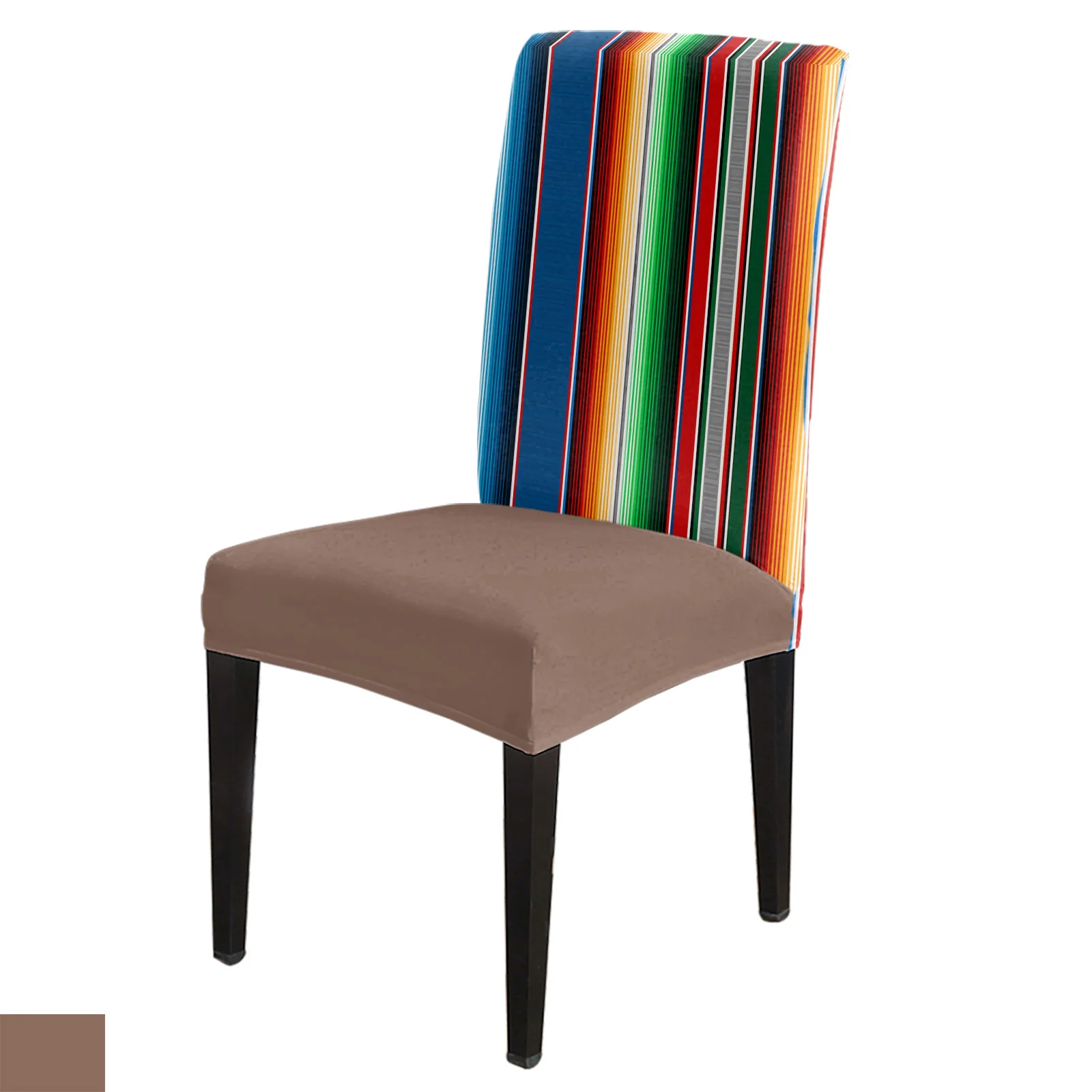 

Mexican Stripes Colorful Stripes Dining Chair Cover 4/6/8PCS Spandex Elastic Chair Slipcover Case for Wedding Home Dining Room
