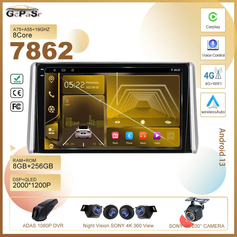 Android13 для Toyota RAV4 XA50 2018 - 2020 автомобильный Dvd-радио стерео Мультимедийный плеер GPS-навигация высокопроизводительный процессор HDR QLED
Android13 для Toyota RAV4 XA50 2018 - 2020 автомобильный Dvd-радио стерео Мультимедийный плеер GPS-навигация высокопроизводительный процессор HDR QLED