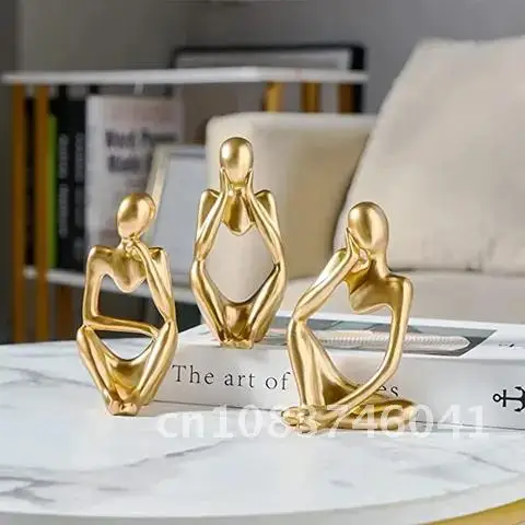 Abstract Modern Thinker Figure Resin Sculpture Statue Home Crafts Living Room Desktop Man Thinking Decoration Statue
Abstract Modern Thinker Figure Resin Sculpture Statue Home Crafts Living Room Desktop Man Thinking Decoration Statue