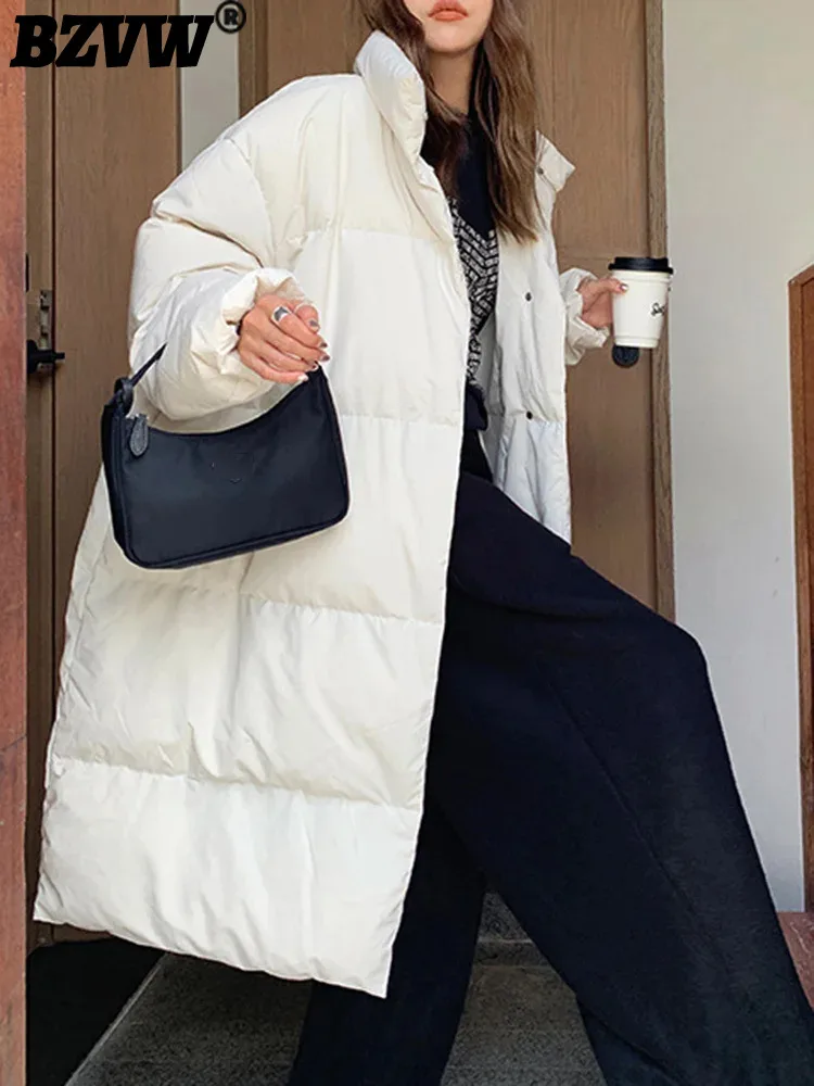 BZVW 90% White Duck Down Mid Length Coat Women's 2023 Winter New Simple Casual Thickened Warm Jacket Female Trendy 25X3628
BZVW 90% White Duck Down Mid Length Coat Women's 2023 Winter New Simple Casual Thickened Warm Jacket Female Trendy 25X3628