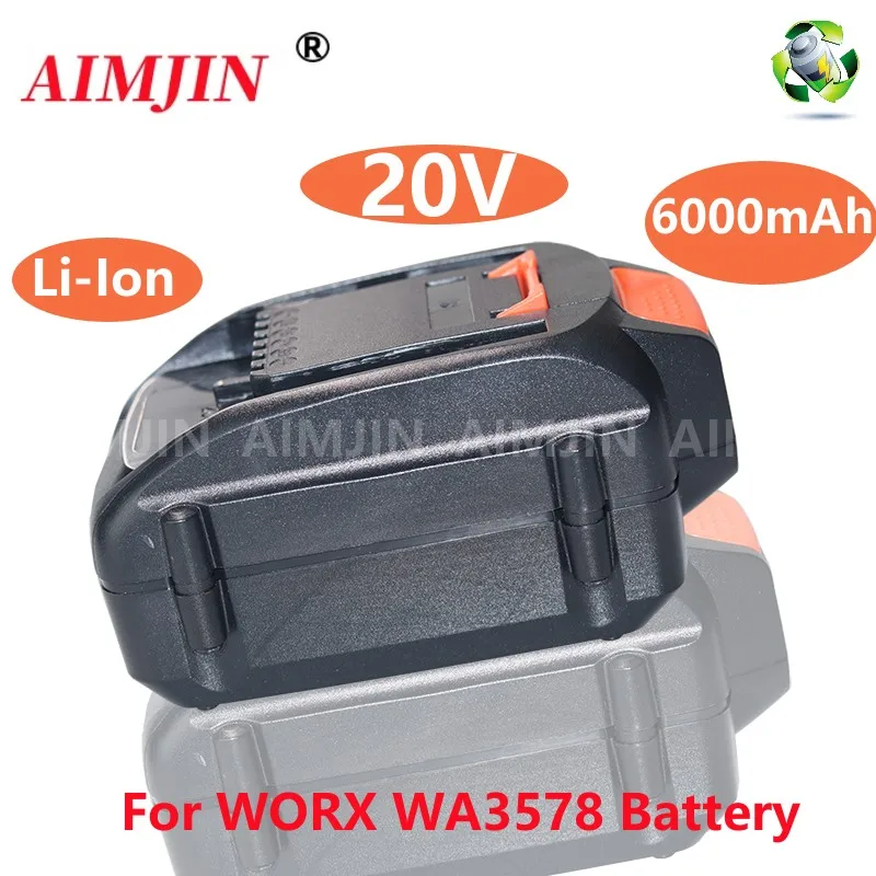 For WORX Brand New Genuine WA3578 - PowerShare 20V 6000mAH Lithium-Ion Large-Capacity Battery
For WORX Brand New Genuine WA3578 - PowerShare 20V 6000mAH Lithium-Ion Large-Capacity Battery