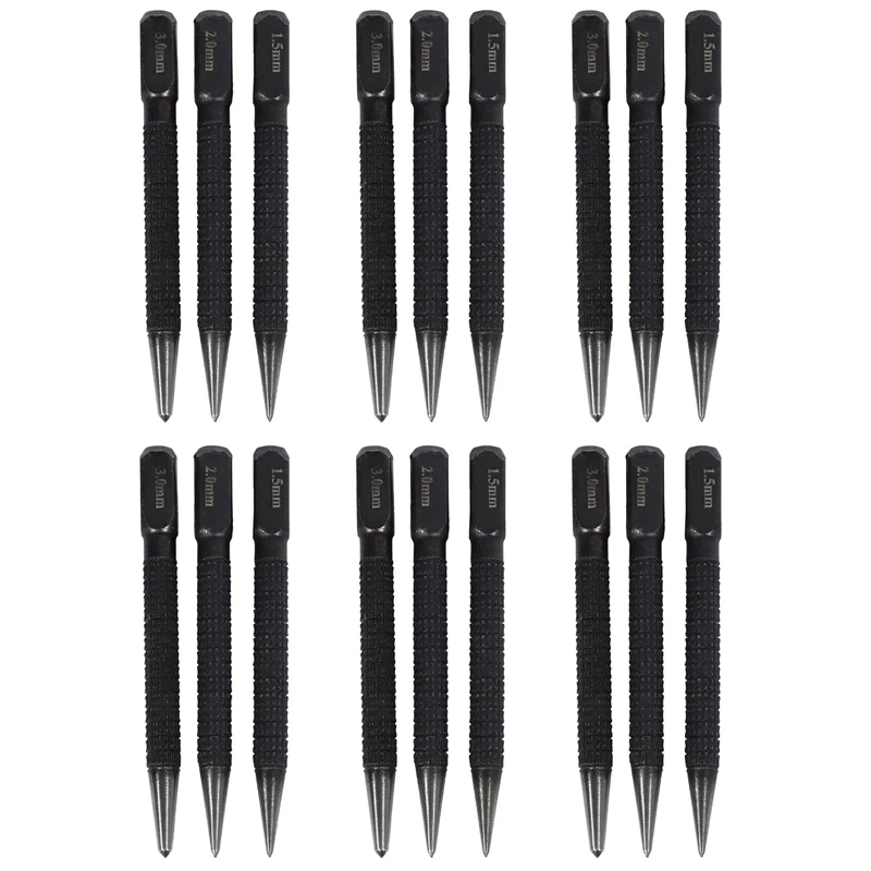 18Pcs High-Carbon Steel Center Punch Set 10Cm Non Slip Center Punch For Alloy Steel Metal Wood Marking Drilling Tool
18Pcs High-Carbon Steel Center Punch Set 10Cm Non Slip Center Punch For Alloy Steel Metal Wood Marking Drilling Tool