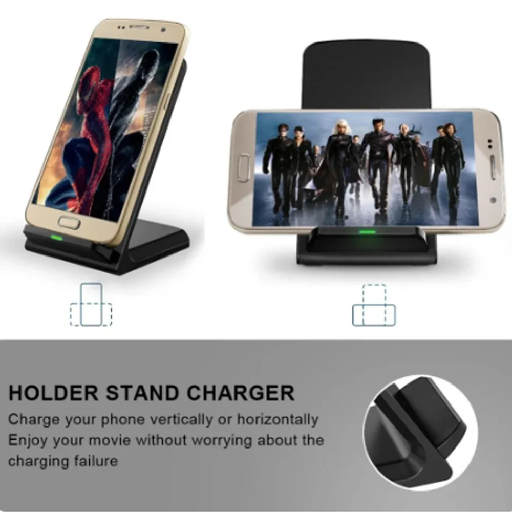 

Foldable Wireless Charger Stand Fast Charging Docking Station For Samsung Galaxy S20 Ultra LG V30 V30S V35 V40 V50 Airpods Pro