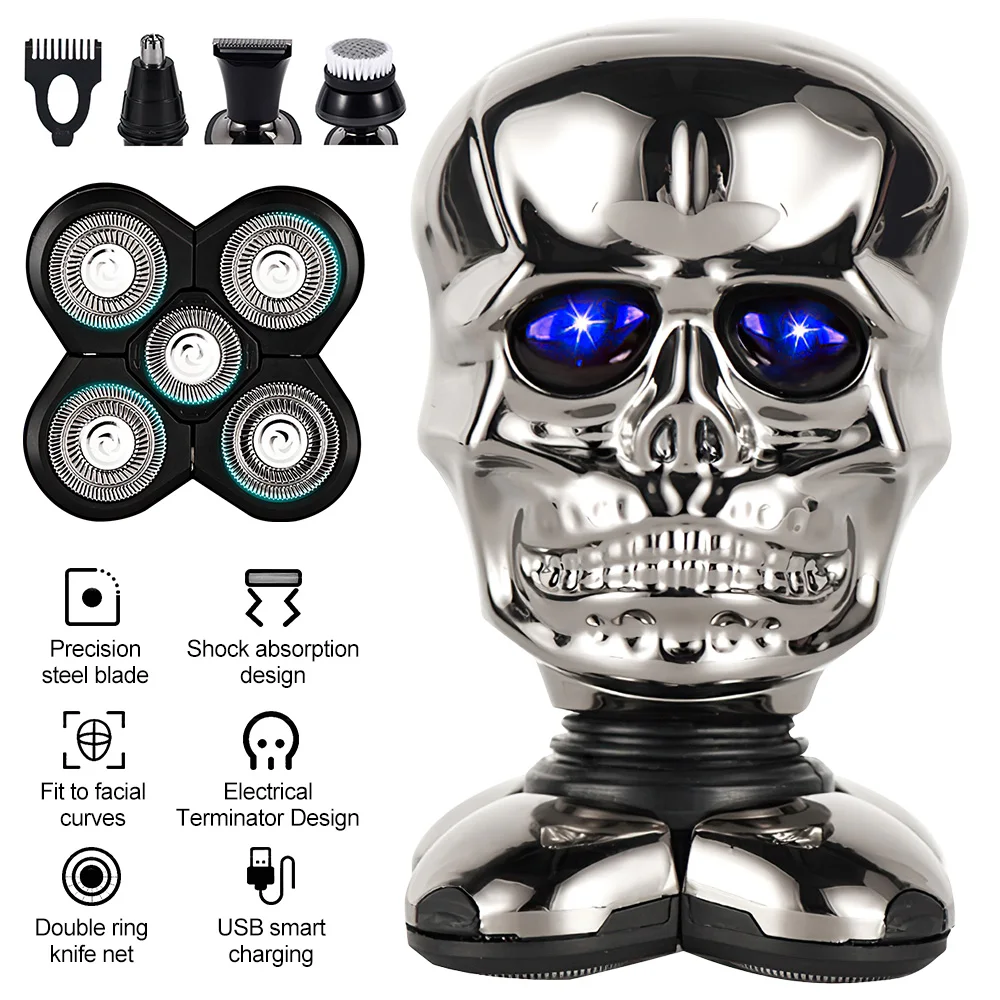 Rechargeable Electric Shaver 5 Floating Heads Beard Shaving Machine Razor Nose Ear Hair Hair Trimmer Waterproof Men Grooming Kit
Rechargeable Electric Shaver 5 Floating Heads Beard Shaving Machine Razor Nose Ear Hair Hair Trimmer Waterproof Men Grooming Kit