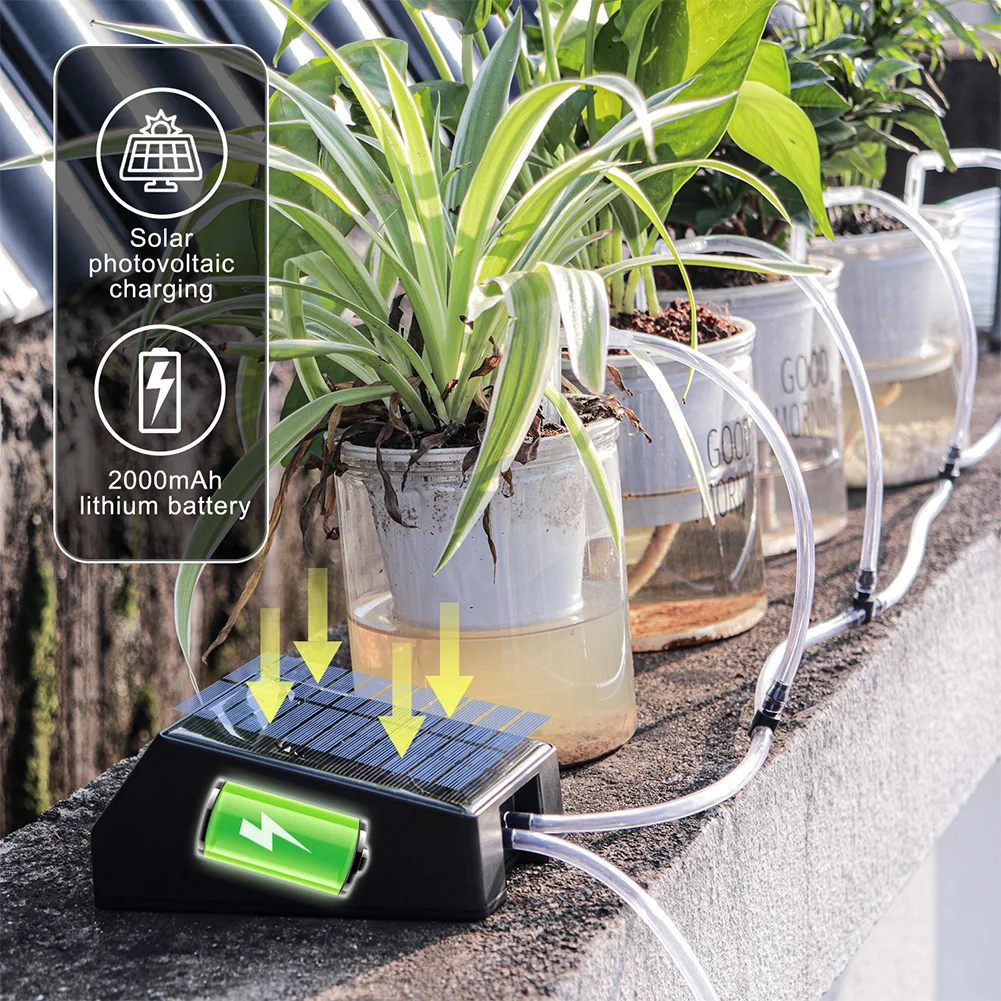 

Solar Energy Equipment Hose Timers LCD Display Garden Irrigation Controller Water Saving Automatic Watering System 2 Timer Modes