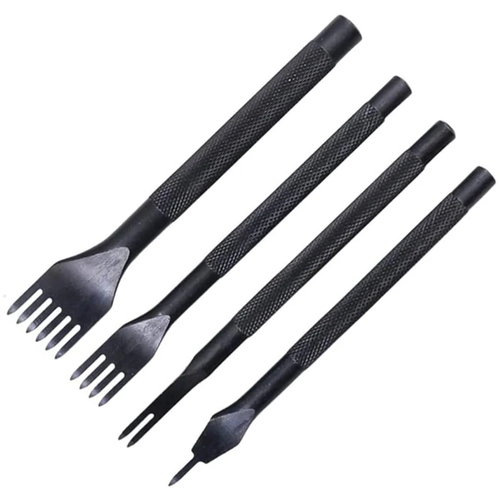 3MM 1/2/4/6 Prong Diamond Stitching Chisel Hole Punches Tool, Leather Hole Punch, Leather Chisel Set-4 Pcs
3MM 1/2/4/6 Prong Diamond Stitching Chisel Hole Punches Tool, Leather Hole Punch, Leather Chisel Set-4 Pcs