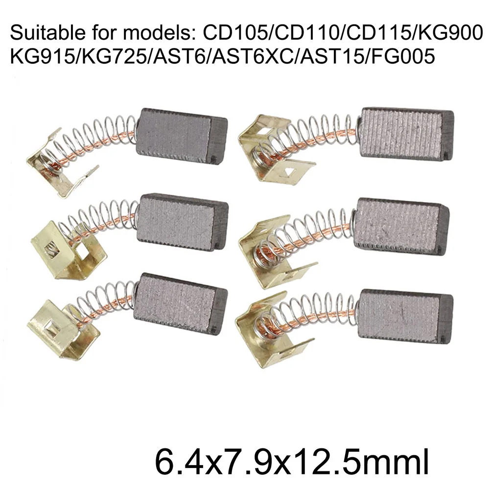 6pcs Carbon Brushes Replace For CD115 Angle Grinders CD105 CD110 KG900 Electric Motor Accessories Machinery Power Tools
6pcs Carbon Brushes Replace For CD115 Angle Grinders CD105 CD110 KG900 Electric Motor Accessories Machinery Power Tools
