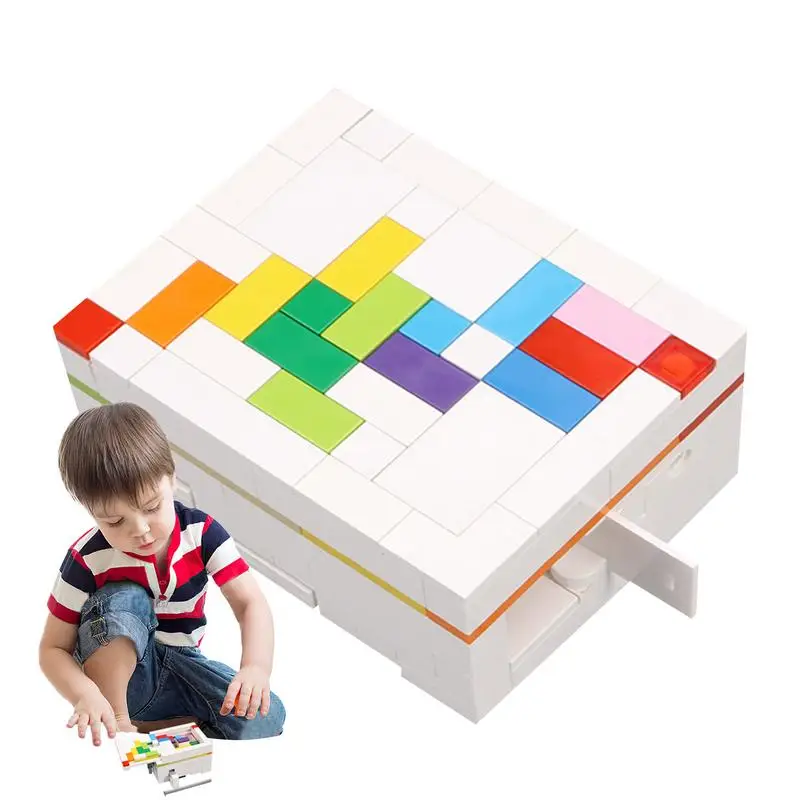 Brain Teaser Puzzle Box 3D Rainbow Puzzle Lock Box With Mystery Lock nd Magic Tricks Secret Compartment Game for Teens Adults
Brain Teaser Puzzle Box 3D Rainbow Puzzle Lock Box With Mystery Lock nd Magic Tricks Secret Compartment Game for Teens Adults