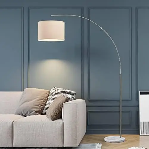 Arc Floor Lamp for Living Room Arching Hanging Lamp Shade Over The Couch for Reading Bedroom Office Brushed Steel Arch Standing
Arc Floor Lamp for Living Room Arching Hanging Lamp Shade Over The Couch for Reading Bedroom Office Brushed Steel Arch Standing