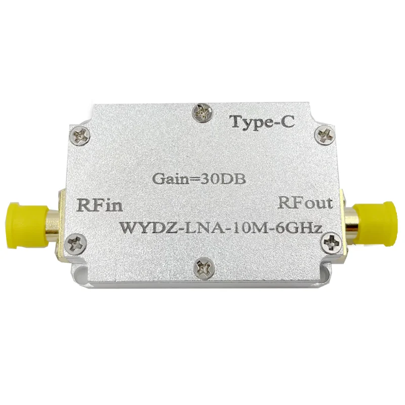 10M-6GHz Low Noise Amplifier Gain 30DB High Flatness LNA Amp RF Signal Driving Receiver Front End
10M-6GHz Low Noise Amplifier Gain 30DB High Flatness LNA Amp RF Signal Driving Receiver Front End