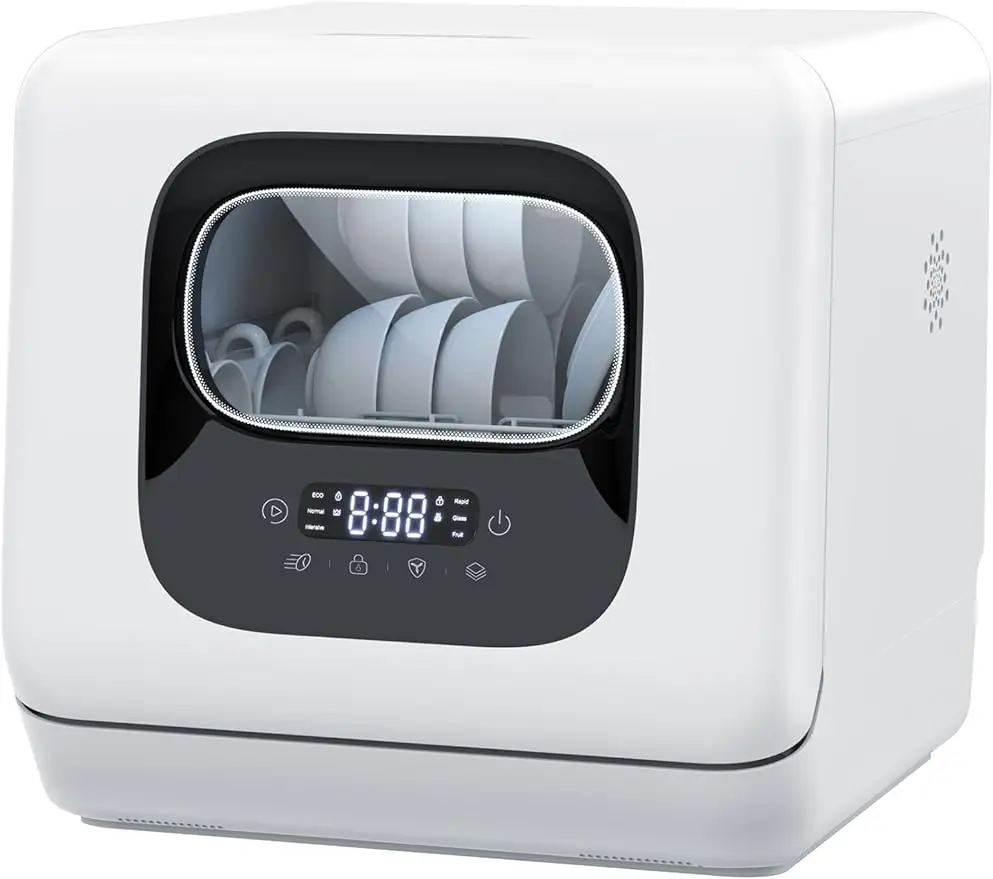 Joy Pebble Countertop Dishwasher, 28 Pieces Dishes/Cycle, 6 Washing Programs&Hot Drying, Dish Washer
Joy Pebble Countertop Dishwasher, 28 Pieces Dishes/Cycle, 6 Washing Programs&Hot Drying, Dish Washer