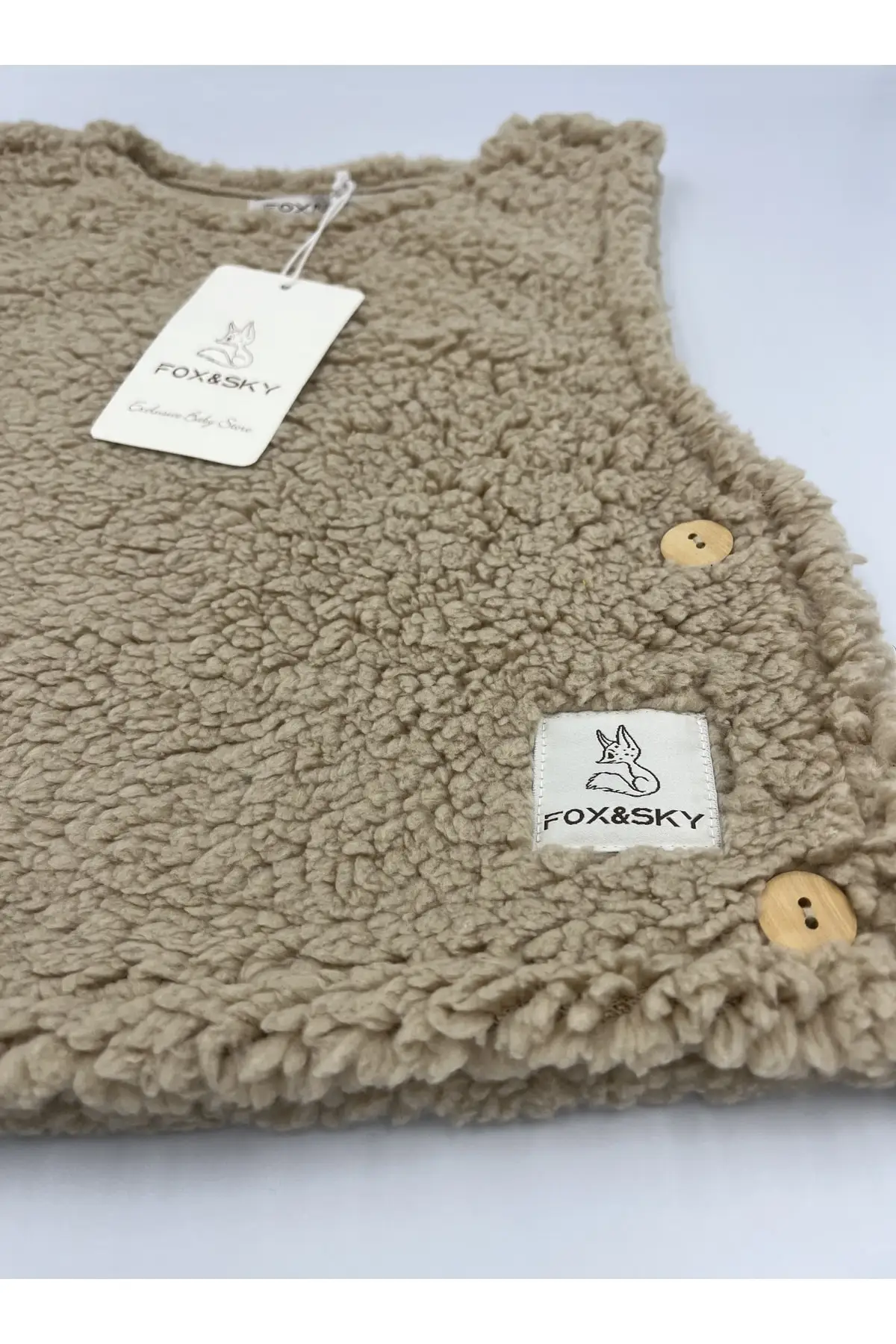 Baby Beige Plush Vest-Brown Label Cotton Regular Pocketless Outdoor Bicycle Neck Flat Patterned Free Fleece
Baby Beige Plush Vest-Brown Label Cotton Regular Pocketless Outdoor Bicycle Neck Flat Patterned Free Fleece