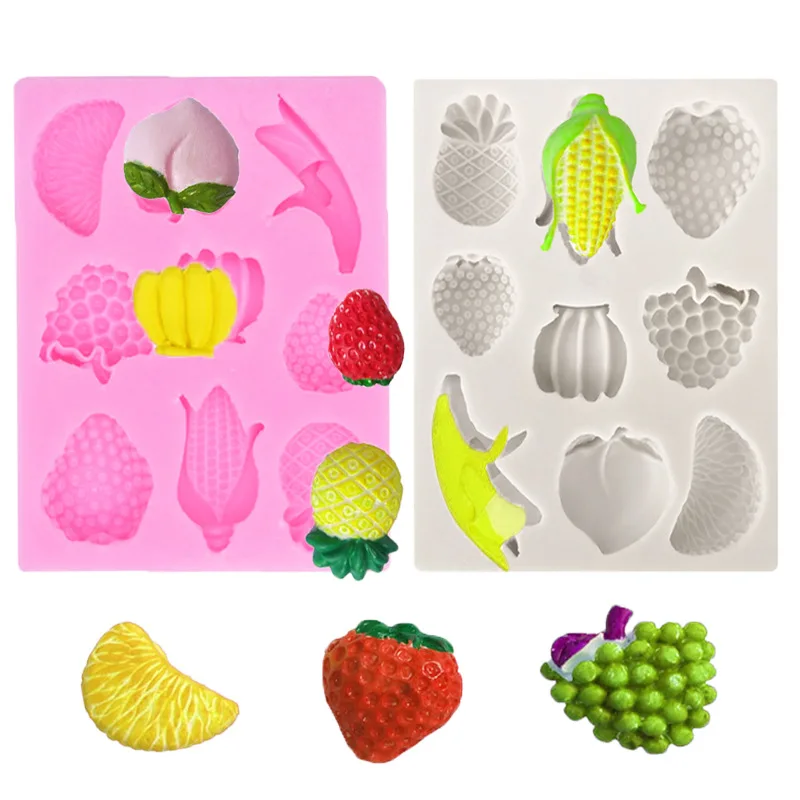 

DIY Strawberry Silicone Mold Lemon Fondant Molds Cake Decorating Tools Chocolate Mold Sugar Crafts Candy Clay Pastry Craft Mould