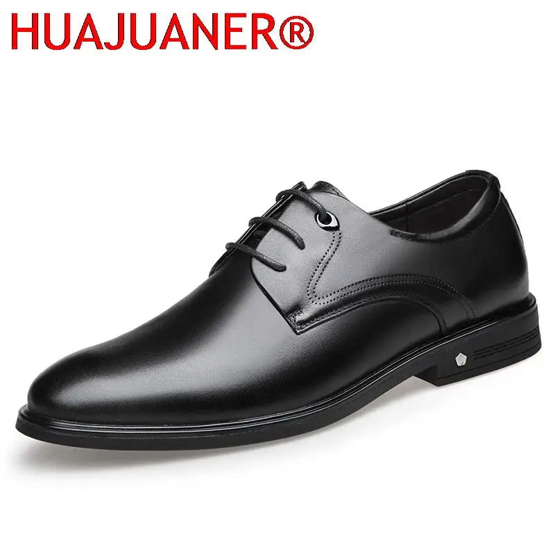 

Мужские туфли-оксфорды, Классические деловые мужские туфли в британском стиле, повседневная кожаная мужская обувь для джентльмена, удобная модная мужская обувь
