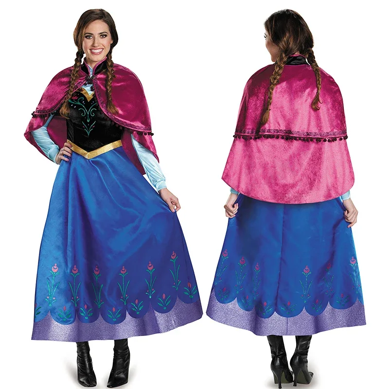 Frozen costume dress Anna cosplay costumes dresses for adult women Anna Princess clothing Halloween party clothes
Frozen costume dress Anna cosplay costumes dresses for adult women Anna Princess clothing Halloween party clothes